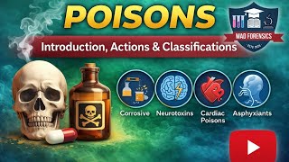 Poison - Introduction, action of poison and its detailed classification| Forensic Toxicology 