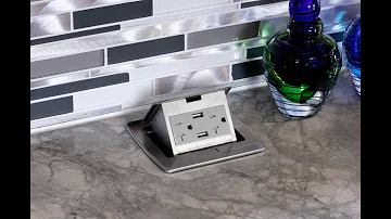 Countertop Pop Up Outlet Installation Guide | Corded Plug WC Series | Lew Electric Fittings Company