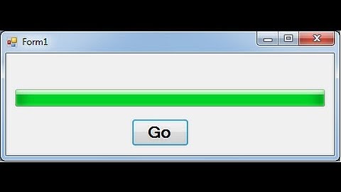 How to Create a Progress Bar in Visual Basic.Net