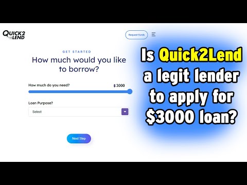 Is Quick2Lend a Legit Way to Get a Loan