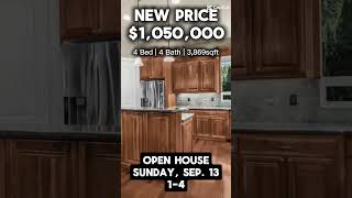 OPEN HOUSE Sunday, Sep. 13 from 1-4