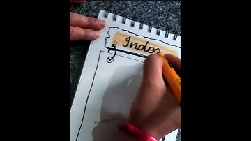 index page design ☺️| project| journals #shorts #saritapatel_87 #youtubeshorts #index