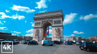 PARIS WALKING TOUR - Champs Élysées to Parc Monceau [4K-HDR]
