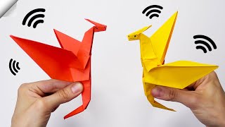 How to make an origami DRAGON - Easy paper crafts