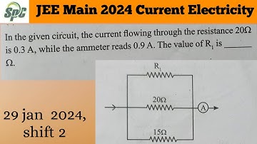 In the given circuit,  the current flowing through the resistance 20 ohm is 0.3 A , while the ammete