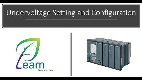 SIPROTEC-5 7SJ82 [Undervoltage Setting and Configuration]
