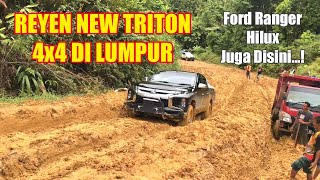 NEW TRITON 4X4 FORD RANGER TOYOTA HILUX On Muddy Road OFF ROAD