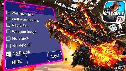 Codm GARENA Mod Menu 1.6.50 | Charon_Cheat