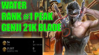 WATER RANK 1 GENJI PEAK DOMINATING - TOP 500 OVERWATCH SEASON 24