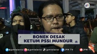 Bonek Tuntut Pertanggungjawaban Ketum Pssi Di Kanjuruhan