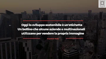 Cosa si intende per sostenibilità?
