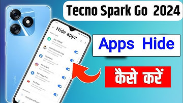 Tecno Spark go 2024 App Hide Kaise Kare | How to Hide App tecno spark go 2024 app hide