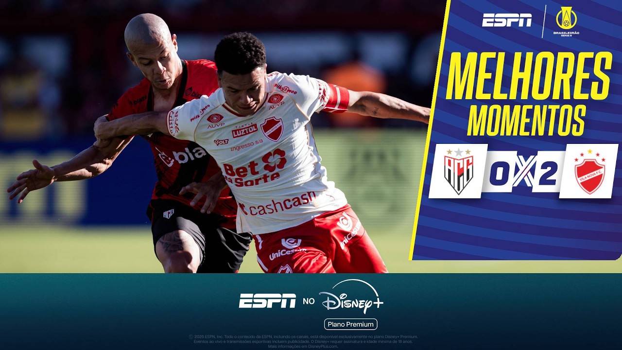 VILA NOVA VENCE O ATLÉTICO-GO EM CLÁSSICO COM CONFUSÃO NA SÉRIE B | MELHORES MOMENTOS