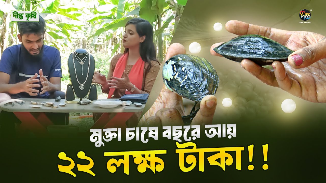 Deepto Krishi | যশোরের আব্দুর রহমানের মুক্তা চাষে অভাবনীয় সাফল্য | Pearl Farming | EP 1663
