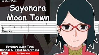Boruto: Naruto Next Generations ED 2 - Sayonara Moon Town Guitar Tutorial