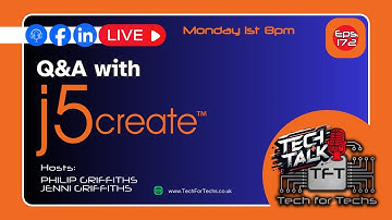 Q&A with J5create - Eps 172 - LIVE - Tech Talk Show
