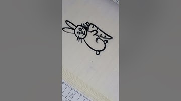 #draw #drawing #art Draw a rabbit with me