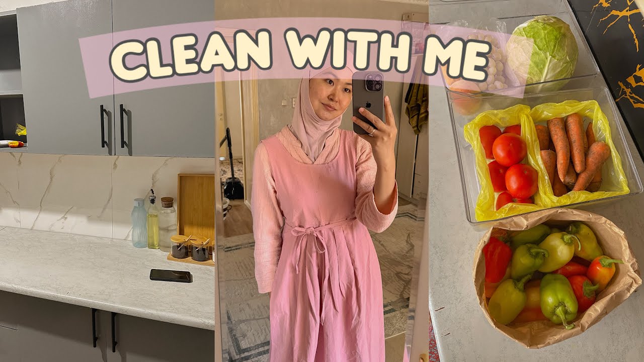 Рамазан айынан бір күн🌙| Ас бөлмемдегі жеңіл тазалық🧺🧹🌟