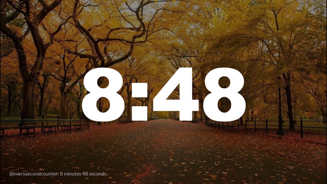 8 minutes 48 seconds [528 secs] clock timer countdown || Alarm Focus ...
