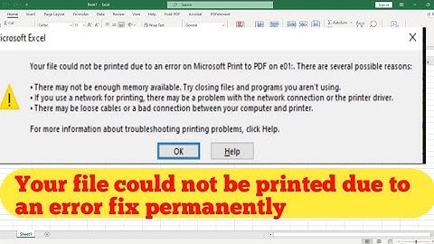 Your file could not be printed due to an error on there are several possible reasons | HP printer