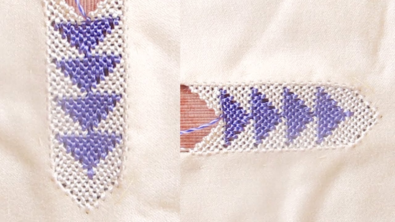 randa - راندة مخدومة بجوج ألوان في نصف طوق تطبيق رائع مع خديجة