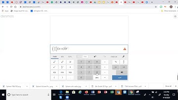 Volume of a Sphere using the Desmos Scientific Calculator