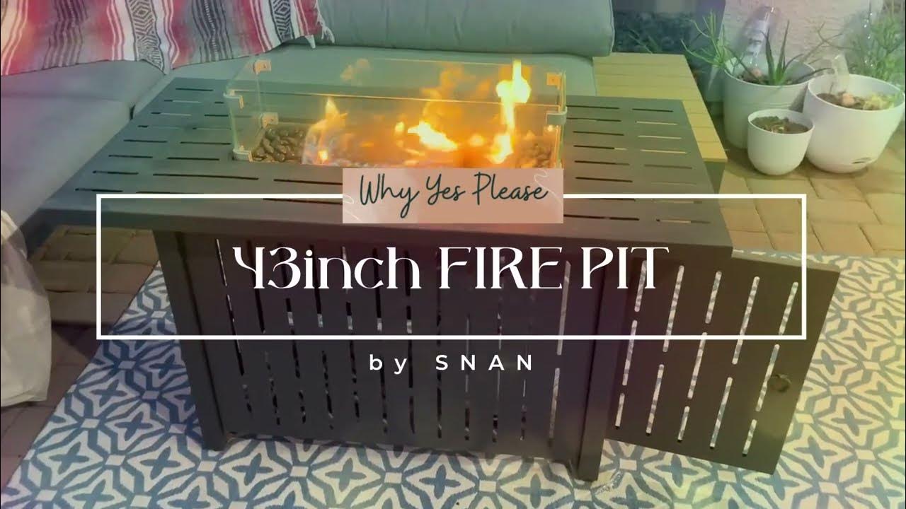 Snan Propane Fire Pit Table Reviews YouTube