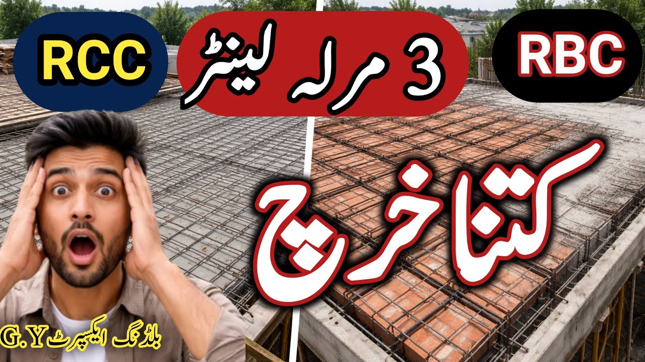 How Much Does a 3 Marla RCC & RBC Lintel Cost?