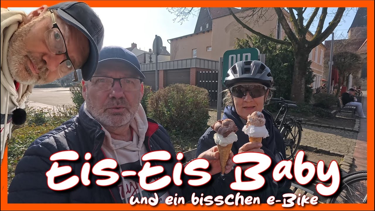 EIS...🍨Neue Halterung Klickfix, Erste Runde zum Eis.... 🍨🤤 #insta360 #frühling #radfahren #ebike