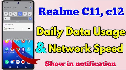 How To Show Daily Data Usage Realme C11, C12 | Realme C11 Daily Data Setting | Realme C11, C12 Data