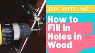 How to Fill In Holes In Wood