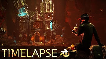 Church in Hell  ||  Blender Timelapse