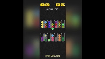 Ball Sort Special Level - Locked Ball (after Level 1040)
