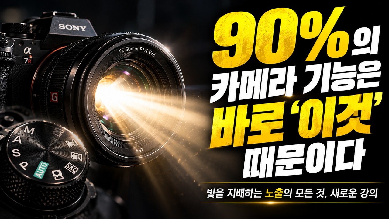 [노출의 모든 것] 01강: 빛을 지배하는 자, 사진을 지배한다! (카메라 기능 90%의 진실)