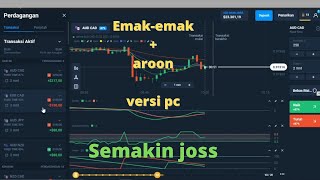 Trading di olymptrade dengan strategi emak-emak + aroon versi pc