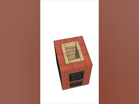 Подробная порядовка дачной печи из кирпича #печь #порядовка #sketchup ...