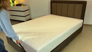 Двоспальне ліжко Мрія з вмонтованим матрацом тм ВудЛайн, спальне місце 1400мм