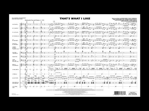 That's What I Like arranged by Ishbah Cox