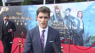 Pirates of the caribbean dead men tell no tales Shanghai World Premiere 2017 (Brenton Thwaites itw)