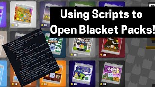 How to open packs using scripts
