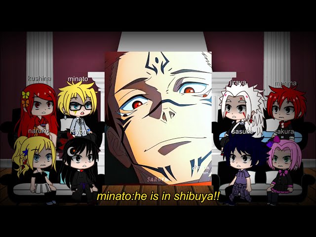 Naruto family react to naruto as Gojo || part 3 || #reaction #gachaclub #naruto #gojo #jjk class=