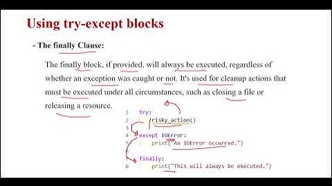 Advanced Exception Handling in Python: else and finally Clauses