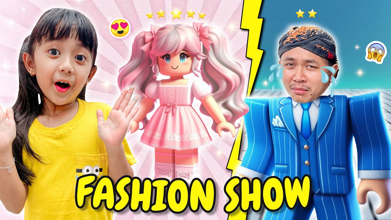 SAMANTHA FASHION SHOW VS OM BLANGKON DI DRESS TO IMPRESS ROBLOX !! GAME VIRAL INDONESIA