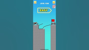 draw bridge puzzle game level 1038 #gaming #drawing #Shorts