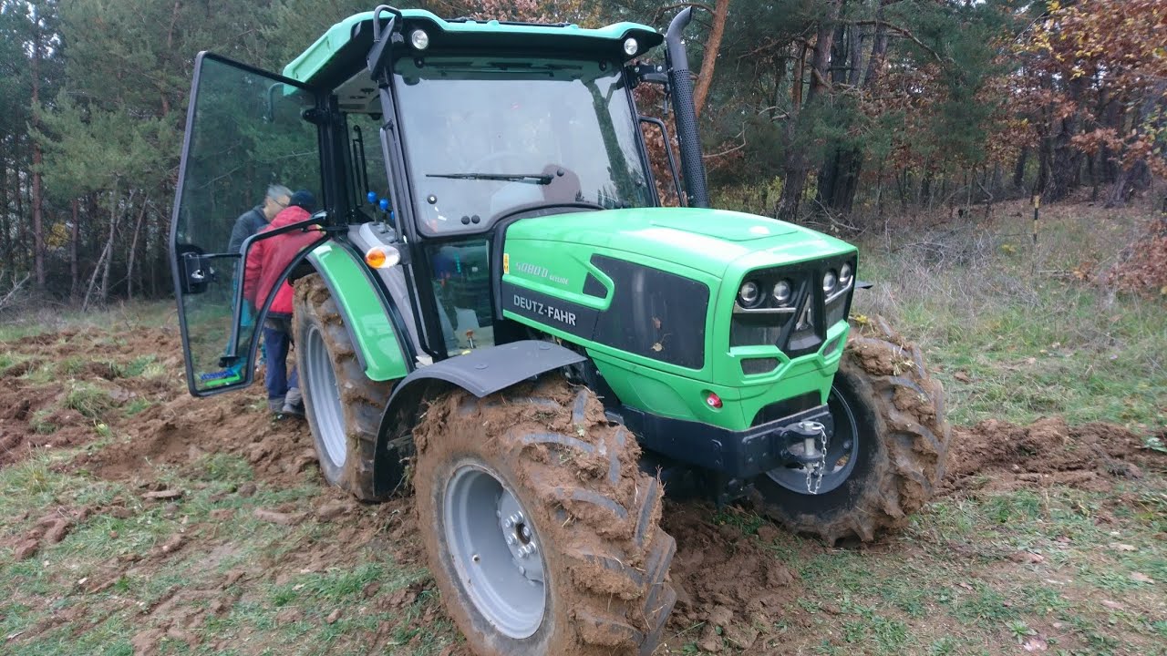 Orba pri lese/Deutz Fahr 5080 D Keyline+ 4 radličný pluh AgroBon Bojná