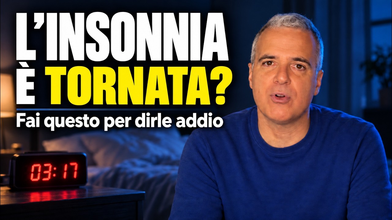 Insonnia tornata all'improvviso? Perché non sei da capo