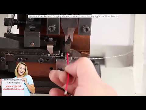 Electronic Cable Terminal Crimping Machine, Horizontal Lateral Feeding Applicator 30mm Stroke