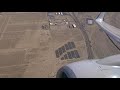 Boeing 737800 pushback takeoff climb from palm springs 4kr