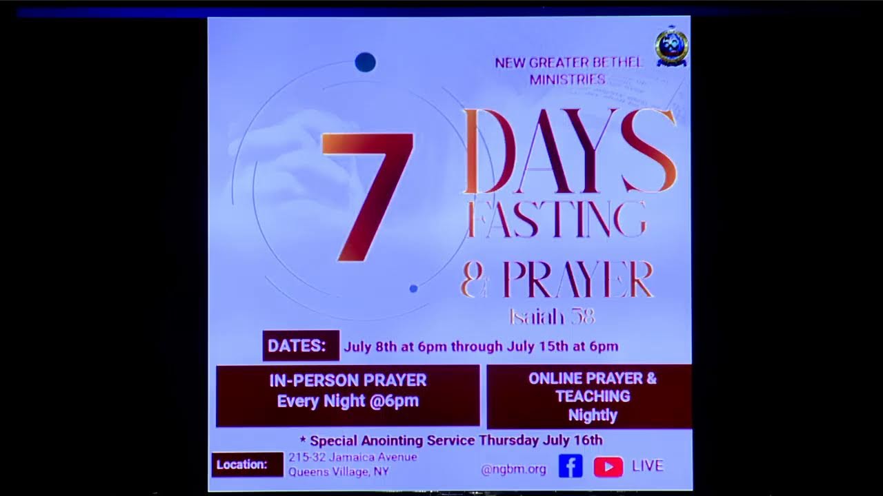 7/11/2026 -7 Days Fasting-Day 3 3pm- (We don't own the rights to