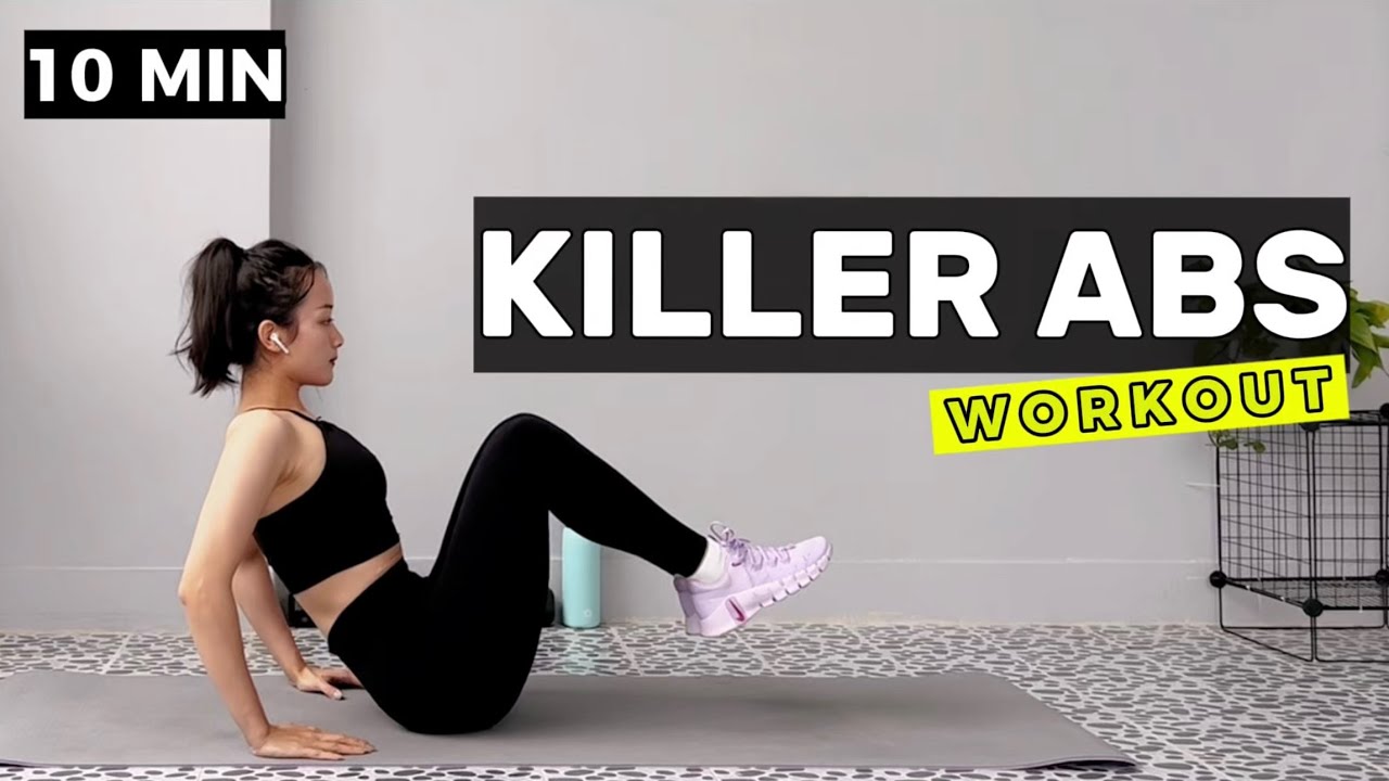 10 Min KILLER ABS Workout | Burn Belly Fat - YouTube